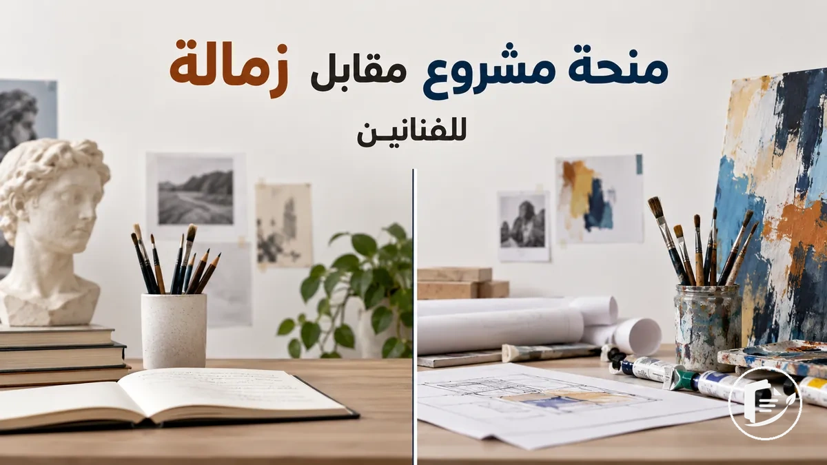 مقارنة بين منح المشاريع وزمالات الفنانين