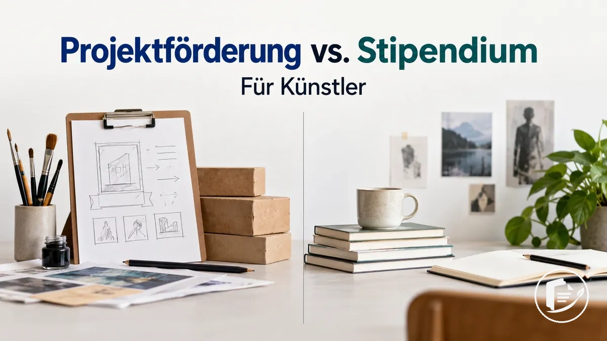 Vergleich von Projektförderungen und Stipendien für Künstler